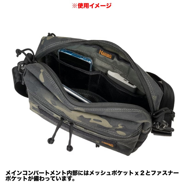 MAGFORCE（マグフォース）Cube Crossbody Bag L [MF-A0346][Black Camo][Black PVC][キューブ クロスボディバッグ ラージ]