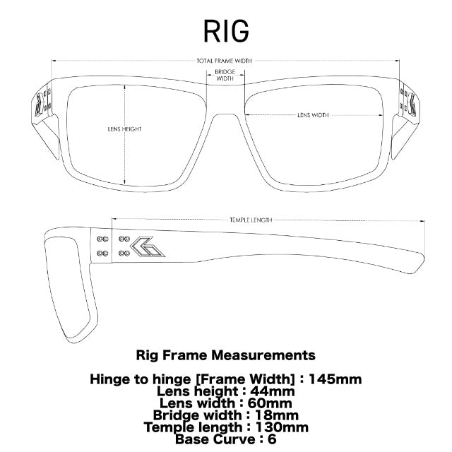 GATORZ（ゲイターズ） RIG OPzスモーク偏光レンズ ブラックアウト [GZ
