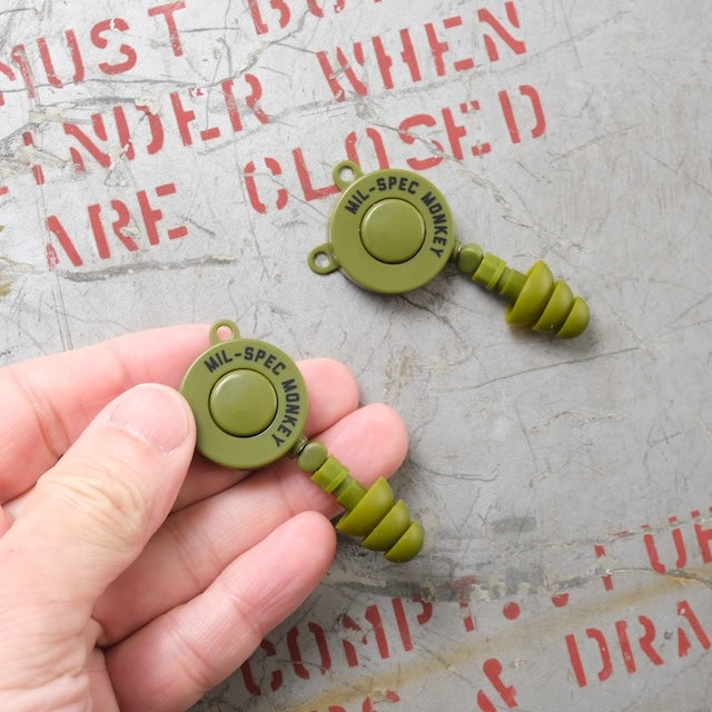 MSM（ミルスペックモンキー）Retracto-Plugs [巻き取り式イヤープラグ(耳栓)][耳栓カラーOD]【レターパックプラス対応】【レターパックライト対応】