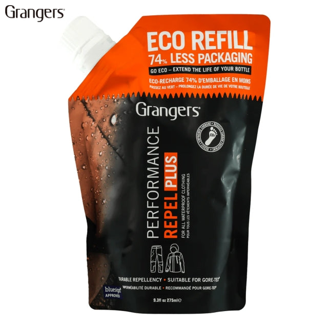 Grangers（グランジャーズ）Performance Repel Plus Eco Refill 275ml グランジャーズ パフォーマンス リペル プラス エコリフィル [ウェア撥水剤][つめかえ用]