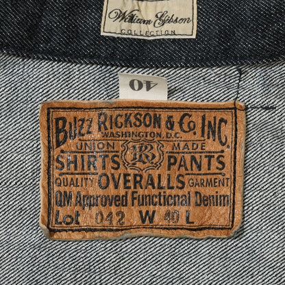 WILLIAM GIBSON by BUZZ RICKSON'S（ウイリアムギブソン バズリクソン）WORLD WAR II BLACK DENIM BLOUSE [BR16042]