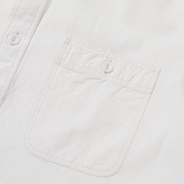 BUZZ RICKSON’S（バズリクソン） WHITE CHAMBRAY WORK SHIRT (SHORT SLEEVE) [BR35857]【レターパックプラス対応】