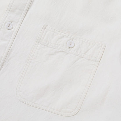 BUZZ RICKSON’S（バズリクソン） WHITE CHAMBRAY WORK SHIRT (SHORT SLEEVE) [BR35857]【レターパックプラス対応】
