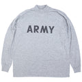 US（米軍放出品）ARMY PT T-SHIRTS 陸軍用 長袖 トレーニング用 速乾性Tシャツ [GRAY][新品]【レターパックプラス対応】