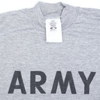 US（米軍放出品）ARMY PT T-SHIRTS 陸軍用 長袖 トレーニング用 速乾性Tシャツ [GRAY][新品]【レターパックプラス対応】