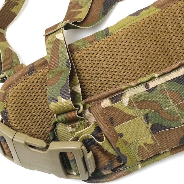 US (US military release product) EAGLE ILBE Padded Tactical Sub Belt w/ Suspenders XL [Multicam]