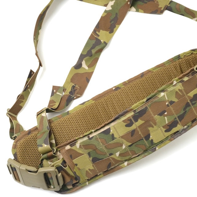 US (US military release product) EAGLE ILBE Padded Tactical Sub Belt w/ Suspenders XL [Multicam]