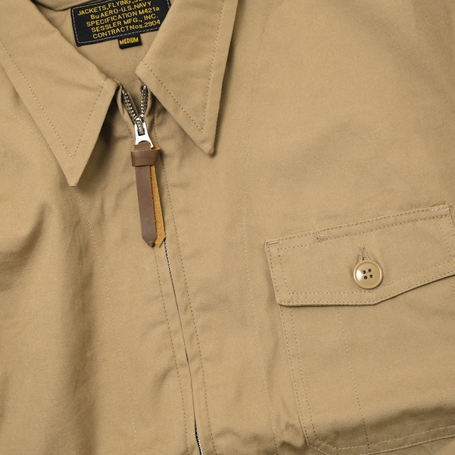 SESSLER（セスラー）TYPE M-421A アメリカ海軍 夏季フライトジャケット [カーキ][3ポケット]【中田商店】