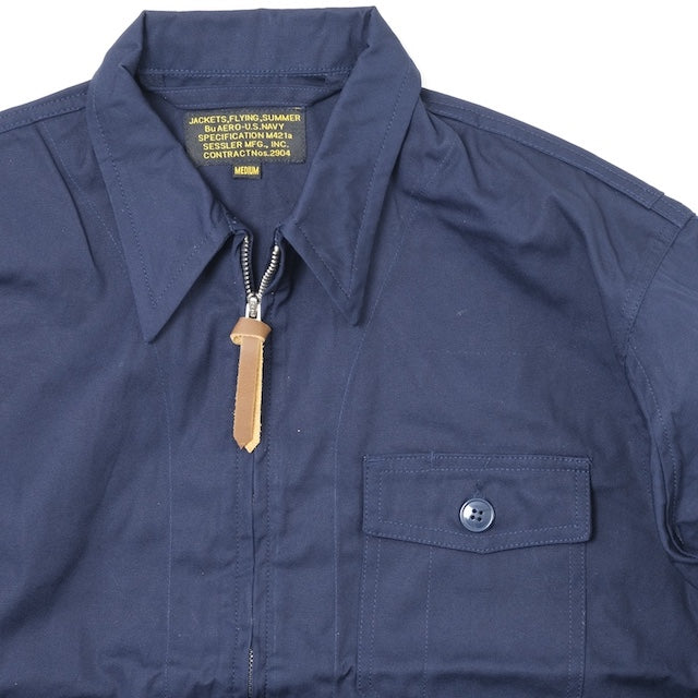 SESSLER（セスラー）TYPE M-421A アメリカ海軍 夏季フライトジャケット [ネイビー][3ポケット]【中田商店】