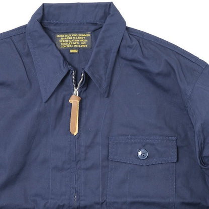 SESSLER（セスラー）TYPE M-421A アメリカ海軍 夏季フライトジャケット [ネイビー][3ポケット]【中田商店】
