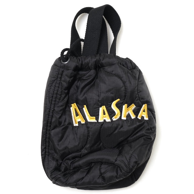 HOUSTON（ヒューストン）EMB QUILTING EFECT BAG 刺繍キルティング エフェクトバッグ [ALASKA][2色]【レターパックプラス対応】