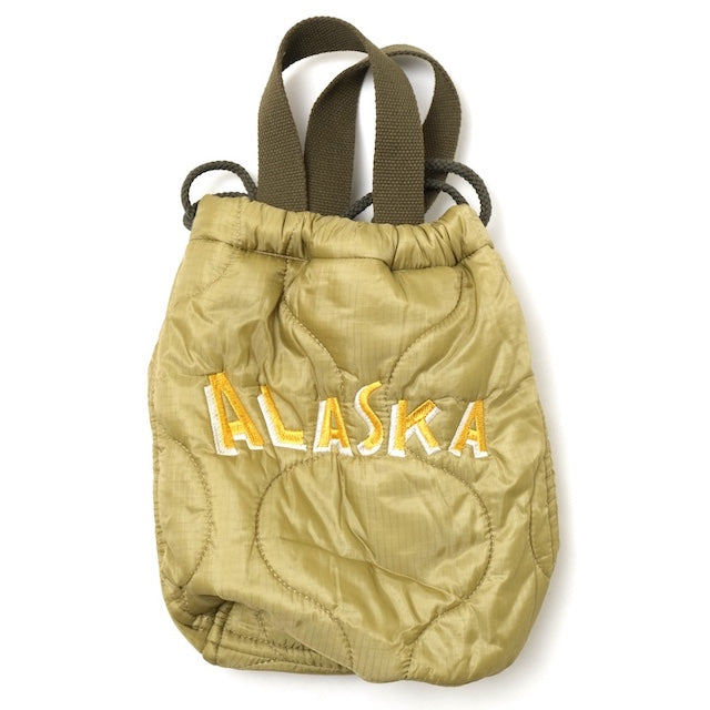 HOUSTON（ヒューストン）EMB QUILTING EFECT BAG 刺繍キルティング エフェクトバッグ [ALASKA][2色]【レターパックプラス対応】
