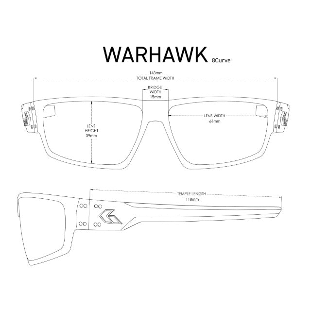 GATORZ（ゲイターズ） WARHAWK OPzスモーク偏光レンズ ブラックアウト [GZ-15-010]