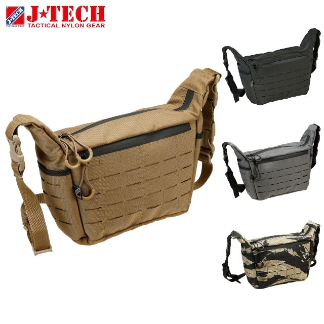 J-TECH（ジェイテック）C9 TYPE II 15-POCKETS LASER CUT MOLLE ADJUSTABLE SLING PACK [4色][C9タイプ2 レーザーカット モーリー アジャスタブルスリングパック] 【中田商店】