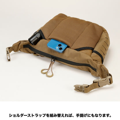 J-TECH（ジェイテック）C9 TYPE II 15-POCKETS LASER CUT MOLLE ADJUSTABLE SLING PACK [4色][C9タイプ2 レーザーカット モーリー アジャスタブルスリングパック] 【中田商店】