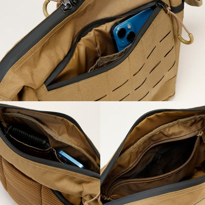 J-TECH（ジェイテック）C9 TYPE II 15-POCKETS LASER CUT MOLLE ADJUSTABLE SLING PACK [4色][C9タイプ2 レーザーカット モーリー アジャスタブルスリングパック] 【中田商店】