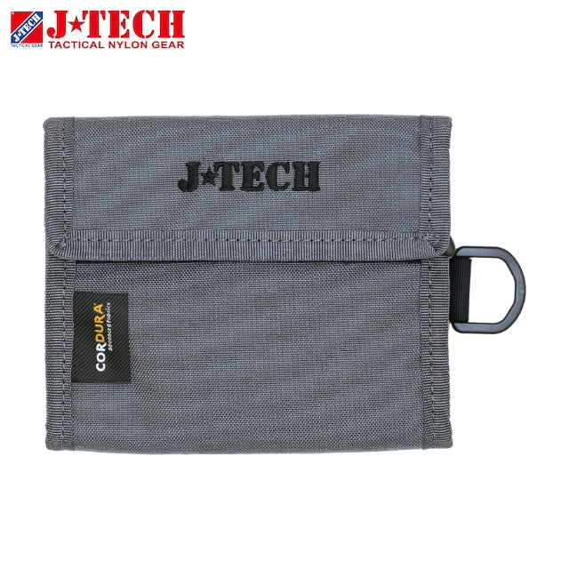 J-TECH（ジェイテック）2 ZIP ID WALLET 2ジッパーIDウォレット TACTICAL GRAY【中田商店】【レターパックプラス対応】【レターパックライト対応】