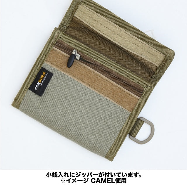 J-TECH（ジェイテック）2 ZIP ID WALLET 2ジッパーIDウォレット TACTICAL GRAY【中田商店】【レターパックプラス対応】【レターパックライト対応】