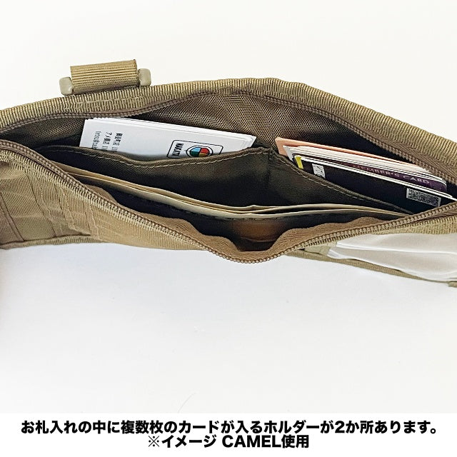 J-TECH（ジェイテック）2 ZIP ID WALLET 2ジッパーIDウォレット TACTICAL GRAY【中田商店】【レターパックプラス対応】【レターパックライト対応】