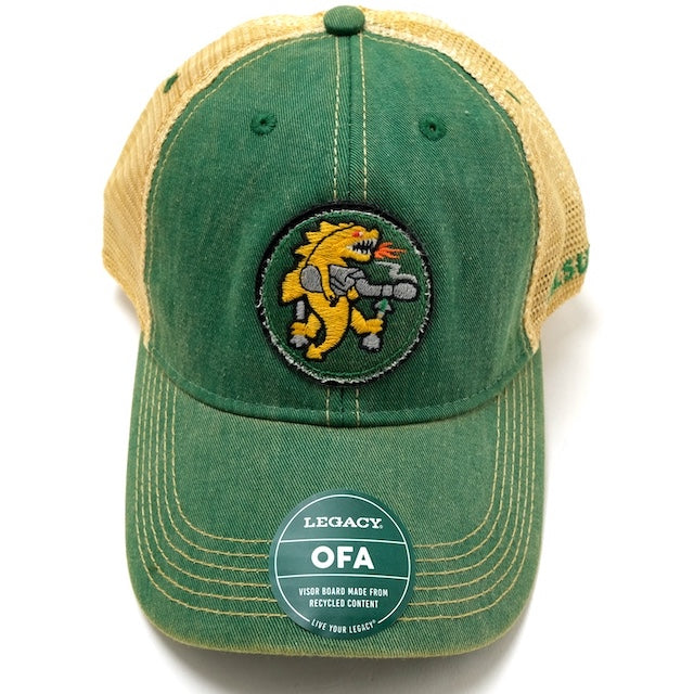 新品未使用 JURGEN LEHL カシミヤ100% 緑色 キャップ Military Style（ミリタリースタイル）Legacy Hat メッシュ