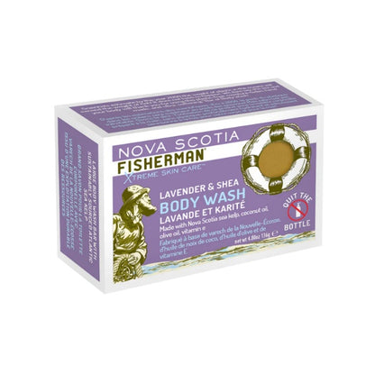 NOVA SCOTIA FISHERMAN（ノバスコシアフィッシャーマン）Body Wash Bar ラベンダー&シアバターソープ 【レターパックプラス対応】