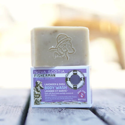 NOVA SCOTIA FISHERMAN（ノバスコシアフィッシャーマン）Body Wash Bar ラベンダー&シアバターソープ 【レターパックプラス対応】