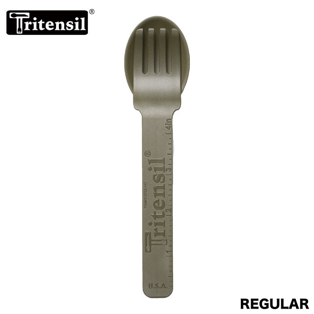 Tritensil（トライテンシル）REGULAR [スプーン フォーク ナイフセット][Tactical Green]【レターパックプラス対応】【レターパックライト対応】