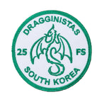 Military Patch（ミリタリーパッチ）DRAGGINISTAS 25FS SOUTH KOREA [フック付き]【レターパックプラス対応】【レターパックライト対応】