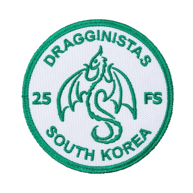Military Patch（ミリタリーパッチ）DRAGGINISTAS 25FS SOUTH KOREA [フック付き]【レターパックプラス対応】【レターパックライト対応】