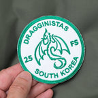 Military Patch（ミリタリーパッチ）DRAGGINISTAS 25FS SOUTH KOREA [フック付き]【レターパックプラス対応】【レターパックライト対応】