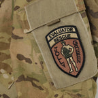 Military Patch PACIFIC AIR FORCE &amp; 18th Wing Set of 2 [Christmas Colors] [With Hook] [Letter Pack Plus Compatible] [Letter Pack Light Compatible]