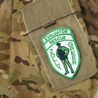 Military Patch PACIFIC AIR FORCE &amp; 18th Wing Set of 2 [Christmas Colors] [With Hook] [Letter Pack Plus Compatible] [Letter Pack Light Compatible]