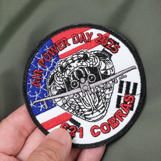 Military Patch（ミリタリーパッチ）621 COBRAS AIR POWER DAY 2025 [2種][フック付き]【レターパックプラス対応】【レターパックライト対応】
