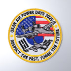 Military Patch（ミリタリーパッチ）OSAN AIR POWER DAYS 2025 ラウンド 2フラッグ [フック付き]【レターパックプラス対応】【レターパックライト対応】