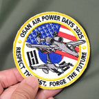 Military Patch（ミリタリーパッチ）OSAN AIR POWER DAYS 2025 ラウンド 2フラッグ [フック付き]【レターパックプラス対応】【レターパックライト対応】
