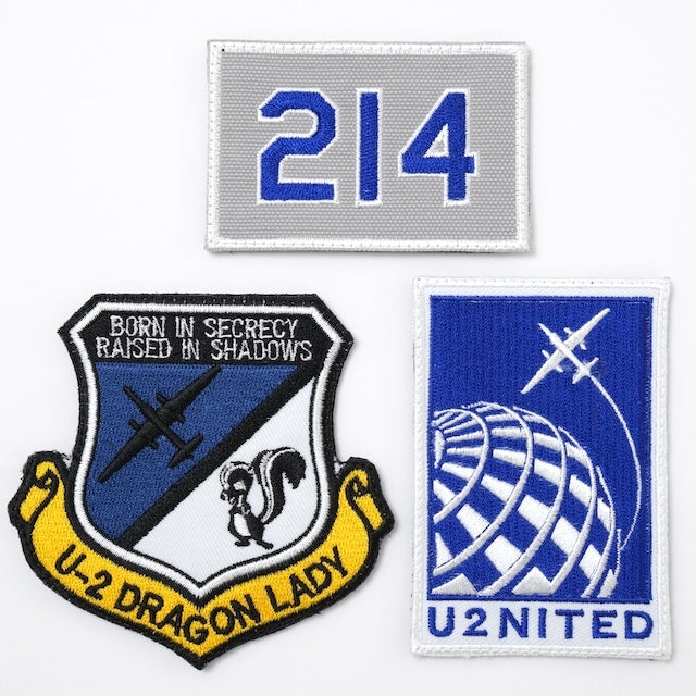 Military Patch（ミリタリーパッチ）U-2 スカンクワークス DRAGON LADY 3枚セット [フック付き]【レターパックプラス対応】【レターパックライト対応】