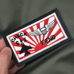 Military Patch PACIFIC AIR FORCE &amp; 18th Wing Set of 2 [Christmas Colors] [With Hook] [Letter Pack Plus Compatible] [Letter Pack Light Compatible]