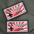 Military Patch PACIFIC AIR FORCE &amp; 18th Wing Set of 2 [Christmas Colors] [With Hook] [Letter Pack Plus Compatible] [Letter Pack Light Compatible]