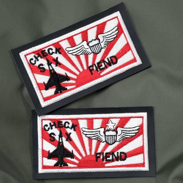 Military Patch PACIFIC AIR FORCE &amp; 18th Wing Set of 2 [Christmas Colors] [With Hook] [Letter Pack Plus Compatible] [Letter Pack Light Compatible]