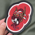 Military Patch PACIFIC AIR FORCE &amp; 18th Wing Set of 2 [Christmas Colors] [With Hook] [Letter Pack Plus Compatible] [Letter Pack Light Compatible]