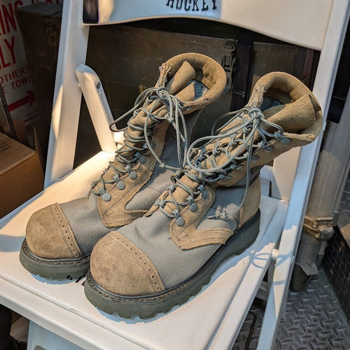 【店頭販売のみ】US（米軍放出品）Corcoran USAF 87546FR Hot Weather Steel Safety Toe Boots Sage Green [中古品][ホットウェザースチールセーフティトゥブーツ]