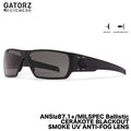 GATORZ（ゲイターズ）SPECTER スペクター ANSI Z87.1+ MILSPEC BALLISTIC Cerakote Black  スモークUVレンズ ブラックアウト [GZ-08-401]