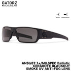 GATORZ（ゲイターズ）SPECTER スペクター ANSI Z87.1+ MILSPEC BALLISTIC Cerakote Black  スモークUVレンズ ブラックアウト [GZ-08-401]