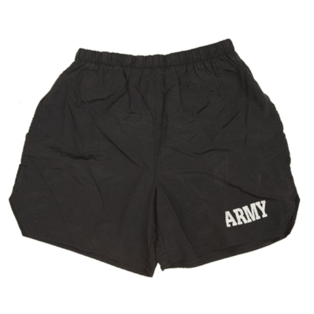 US（米軍放出品）U.S.ARMY PT SHORTS 6-Inchi アメリカ陸軍 フィジカル トレーニングパンツ （6インチ）[BLACK][新品]【レターパックプラス対応】