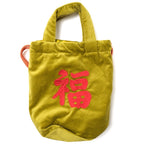 HOUSTON（ヒューストン）VELVETEEN EFECT BAG 刺繍別珍 エフェクトバッグ [MAP][2色]【レターパックプラス対応】