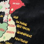 HOUSTON（ヒューストン）VELVETEEN EFECT BAG 刺繍別珍 エフェクトバッグ [MAP][2色]【レターパックプラス対応】