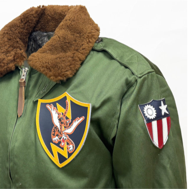 SESSLER TYPE B-10 Flight Jacket Flying Tigers OD with Patch [Vintage Reprint] [Nakata Shoten]
