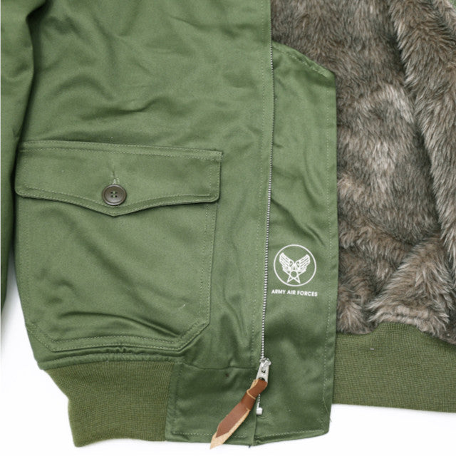 SESSLER TYPE B-10 Flight Jacket Flying Tigers OD with Patch [Vintage Reprint] [Nakata Shoten]