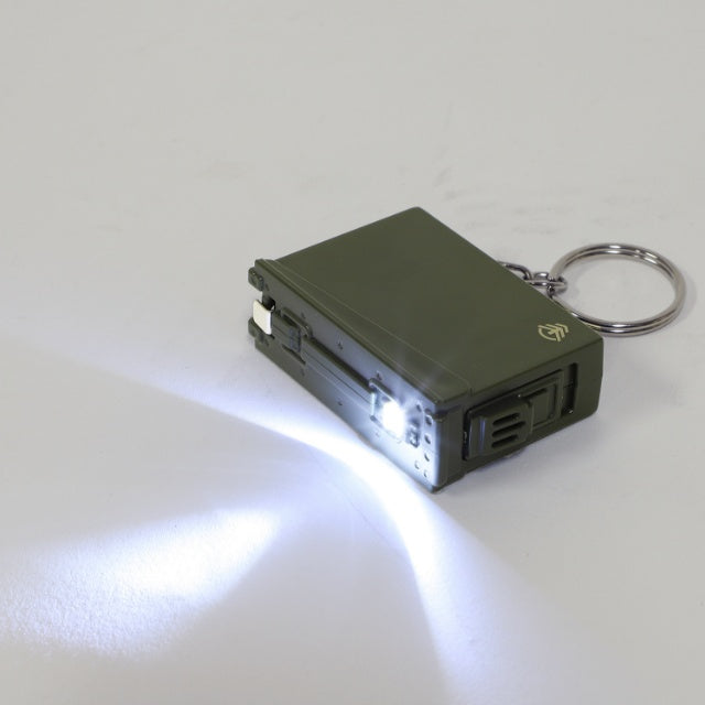 RETRO MOTIF（レトロモチーフ）弾薬箱型 LEDキーホルダー&メジャー 【中田商店】【レターパックプラス対応】【レターパックライト対応】