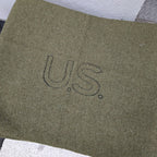 【店頭販売のみ】US（米軍放出品）USマーク入りウールブランケット OD [中古品]